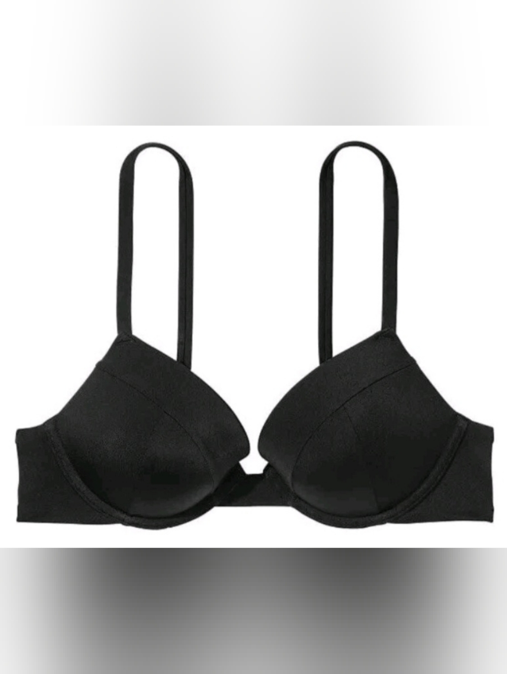 34A 32D VS Swim Sexy Tee PushUp Bikini Top Black Tropical